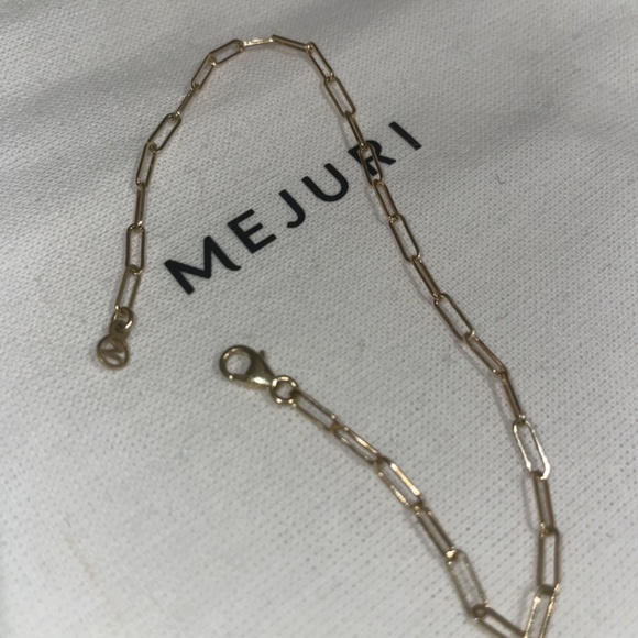 Mejuri 14k Gold Boyfriend Paperclip Bracelet - Picture 8 of 10